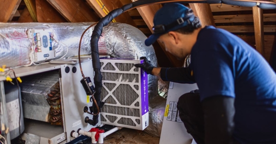 air filter installation