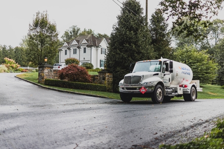 Delivery Truck of Oil and Propane