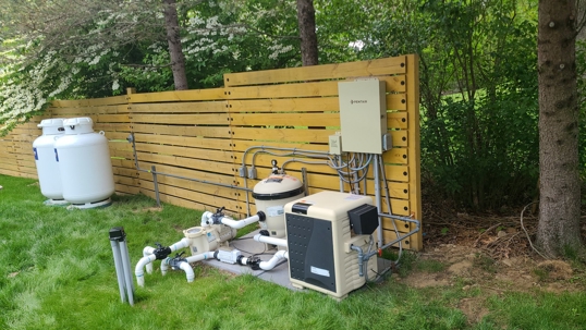 pool heater installation